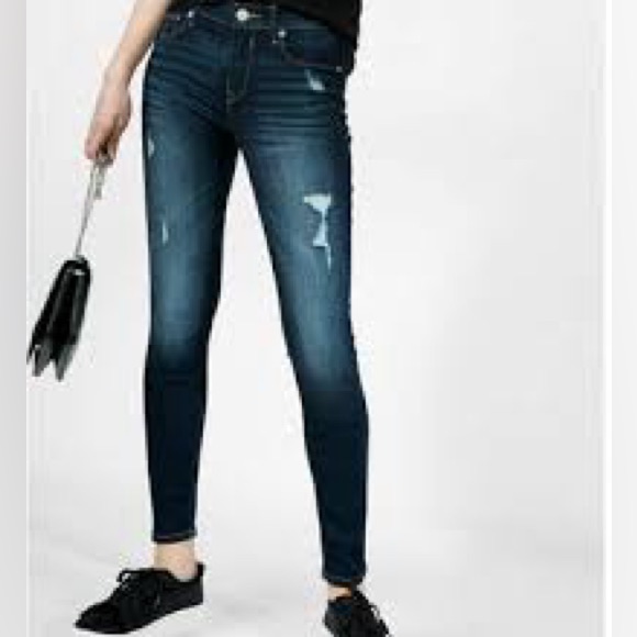 Express Mid Rise Jean Leggings